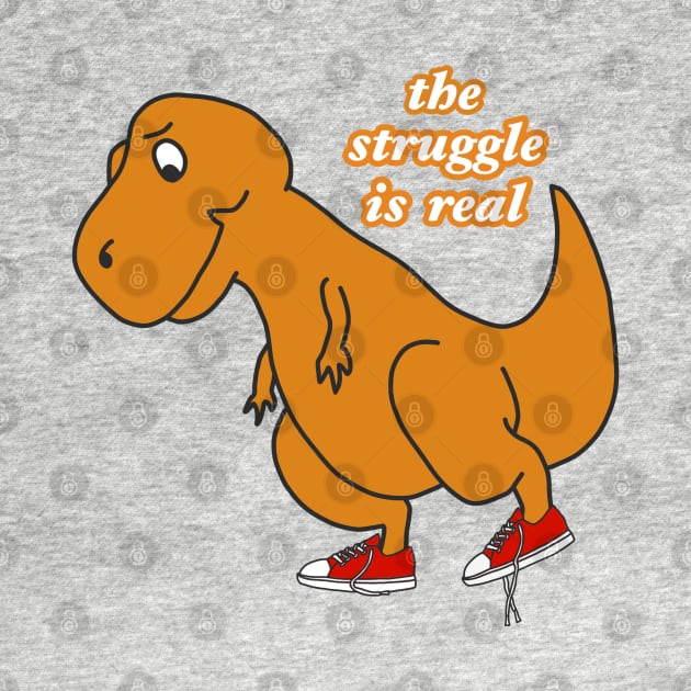 Retro T-Rex Struggle Vintage 90s Aesthetic dinosaur by faiiryliite